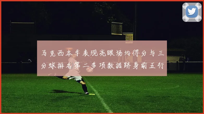 马克西本季表现亮眼场均得分与三分球排名第二多项数据跻身前五行列